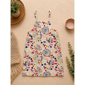 My Little Pony Girls Dress Size 4T White Rainbow Floral Character Sundress